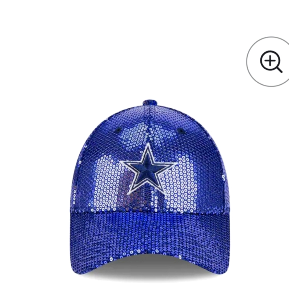 NFL Blue Sequin Dallas Cowboys  Hat. Like New Only Used Once.